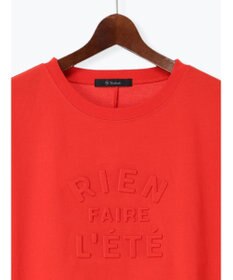 Te chichi 【接触冷感】エンボスロゴフレンチスリーブTシャツ