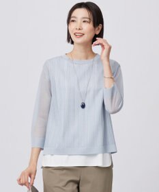 J.PRESS LADIES 【WEB限定カラーあり・洗える】Vis/Peスパーク シアー ニット