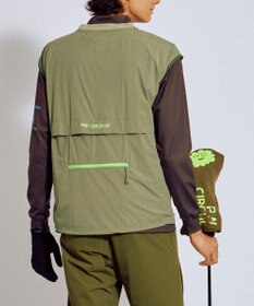 PW CIRCULUS 【撥水加工 / 小さくまとまる】【UNISEX】オーバーサイズ パッカブルベスト ゴルフウェア メンズ レディース