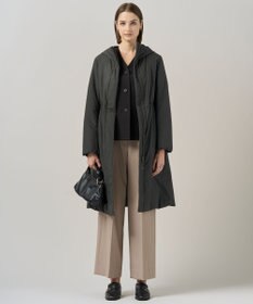 ICB 【裏起毛】 ウォームサテン カーディガンブラウス