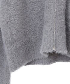 earth music&ecology シャギージップカーディガン