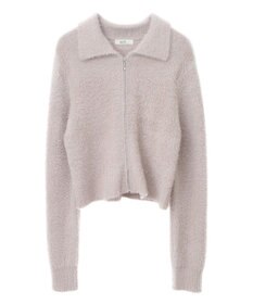 earth music&ecology シャギージップカーディガン