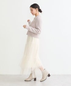 earth music&ecology シャギージップカーディガン