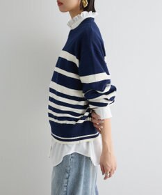 Green Parks スウェットライクニットプルオーバー