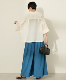 AMERICAN HOLIC (選べる丈２サイズ)接触冷感ギャザースカーチョ【WEB限定カラー有り】