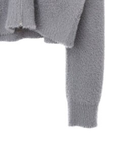 earth music&ecology シャギージップカーディガン