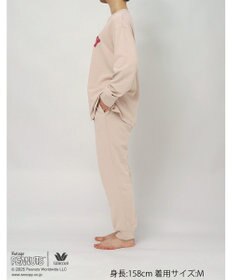 WACOAL ワコール_リラックス＆スリープ パジャマ 綿100%(本体) ガーゼ裏毛素材 長袖 長ズボン PEANUTS スヌーピー レディース FDX559 /ワコール