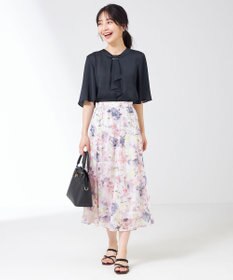 ANY SIS 【洗える】メタルパーツボウタイ ブラウス