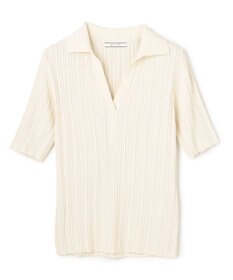 BEIGE， LABRADO / ランダムリブ スキッパーニット