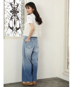 Green Parks ・Ｄｏｕｂｌｅ　Ｆｌａｇｓ　リボン刺繍ＴＥＥ