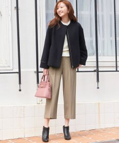 ANY SIS 【洗える】スフレケーブルパフスリーブ ニット