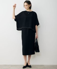 ICB L 【先行予約・WEB限定カラーあり】 FluidBackSatin クロップドブラウス