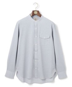 J.PRESS MEN ピンチェックジャージ バンドカラーシャツ