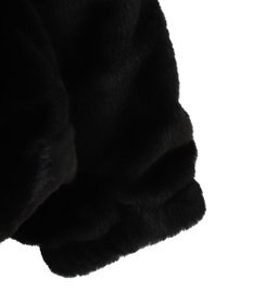 WEGO ファーフードグラフィックブルゾン