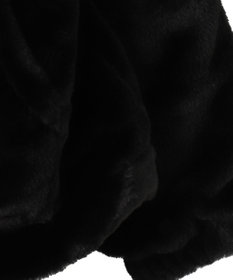 WEGO ファーフードグラフィックブルゾン