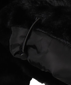 WEGO ファーフードグラフィックブルゾン