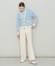 JOSEPH 【洗える】バイオテープコットン　ラウンドネックニット