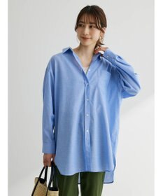 Green Parks 綿麻混オーバーサイズシャツチュニック