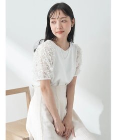 earth music&ecology リボンスリーブプルオーバー