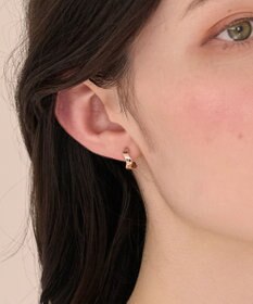 Phoebe 〈痛くないシリーズ/金属アレルギー対応〉リップルフープライトフィットイヤリング フープイヤリング/シンプル/変形