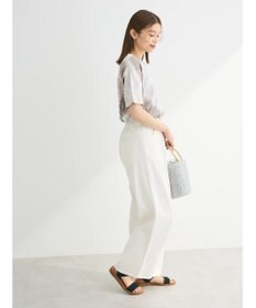 Green Parks ・ＥＬＥＮＣＡＲＥ　ＤＵＥ　ホワイトデニムタックパンツ