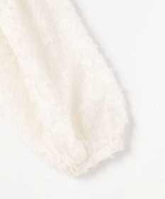 組曲 L 【KUMIKYOKU NAVY / 前後着用可】ヘアリーシフォン ブラウス