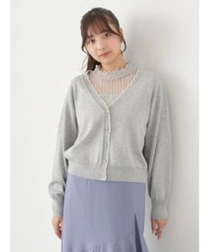 earth music&ecology ちびスカラップカーディガン