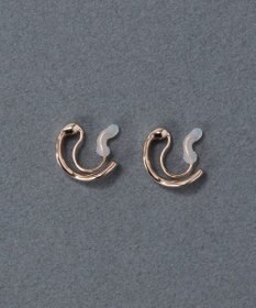 Phoebe 〈痛くないシリーズ/金属アレルギー対応〉リップルフープライトフィットイヤリング フープイヤリング/シンプル/変形