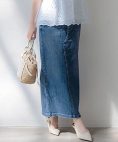 23区 S 23区DENIM Iライン デニムスカート スカイブルー系