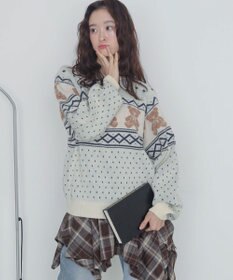 WEGO ノルディックベアニットプルーバー