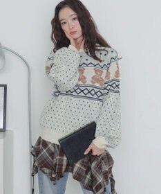 WEGO ノルディックベアニットプルーバー