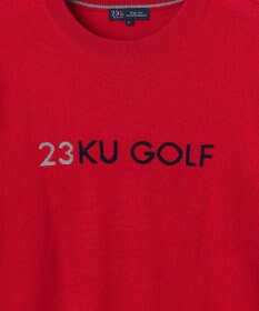 23区GOLF 【MEN】【ウォッシャブル】ウールブレンド ロゴニット