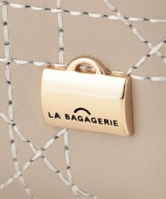 LA BAGAGERIE レザーステッチ　マルチポシェット