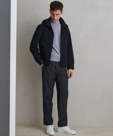 GOTAIRIKU 仕事で着られる【シワになりにくい/洗える/ストレッチ/吸水速乾】バブルテック フーデッドブルゾン