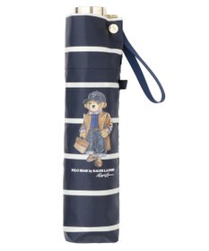 MOONBAT POLO RALPH LAUREN 折りたたみ傘 ボーダーストライプ POLO BEAR