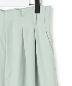 23区 L ナチュラルストレッチサキソニー タック ワイドパンツ