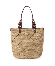 IBIZA ラフィア　セミショルダーバッグ