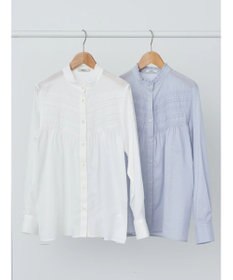 earth music&ecology ピンタックレースブラウス