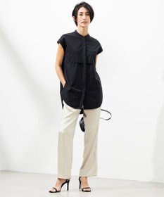 ICB L 【接触冷感・UVカット・撥水・洗える】 プルーフ4WAYタフタ ブラウス