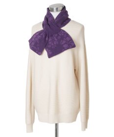 MOONBAT mila schon カシミヤ100%ジャカードプチマフラー