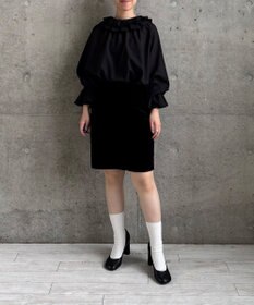 #Newans 【LEE掲載アイテム】【前後着用可能】ビッグカラー２WAYブラウス