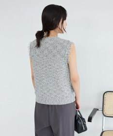 CRAFT STANDARD BOUTIQUE フリンジノースリーブニットプルオーバー
