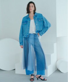 YECCA VECCA フリンジデニムジャケット