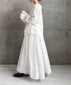 #Newans 【LEE掲載アイテム】【前後着用可能】ビッグカラー２WAYブラウス