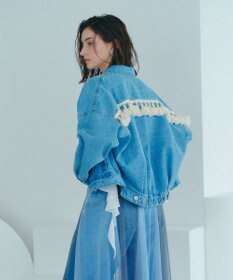 YECCA VECCA フリンジデニムジャケット