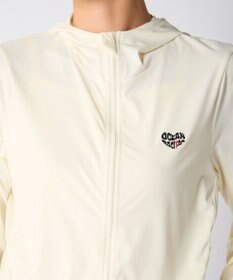 OP／FILA 【Ocean Pacific】接触冷感SNC｜ロゴ入りラッシュパーカー