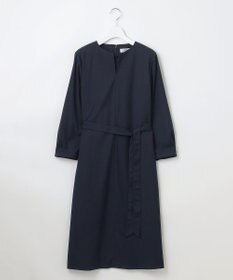 J.PRESS LADIES L 【洗える】T/Rウォッシャブルギャバ パール釦 ワンピース