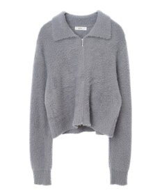 earth music&ecology シャギージップカーディガン