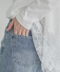 WEGO 【ANGIE VINTAGE】バレルレッグデニムパンツ