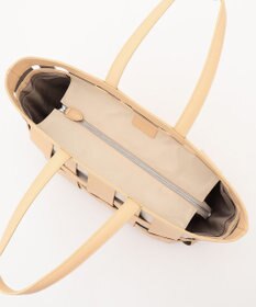 Y'SACCS 【リサイクルレザー】メッシュかごバッグ　large